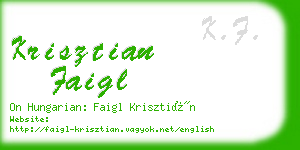 krisztian faigl business card